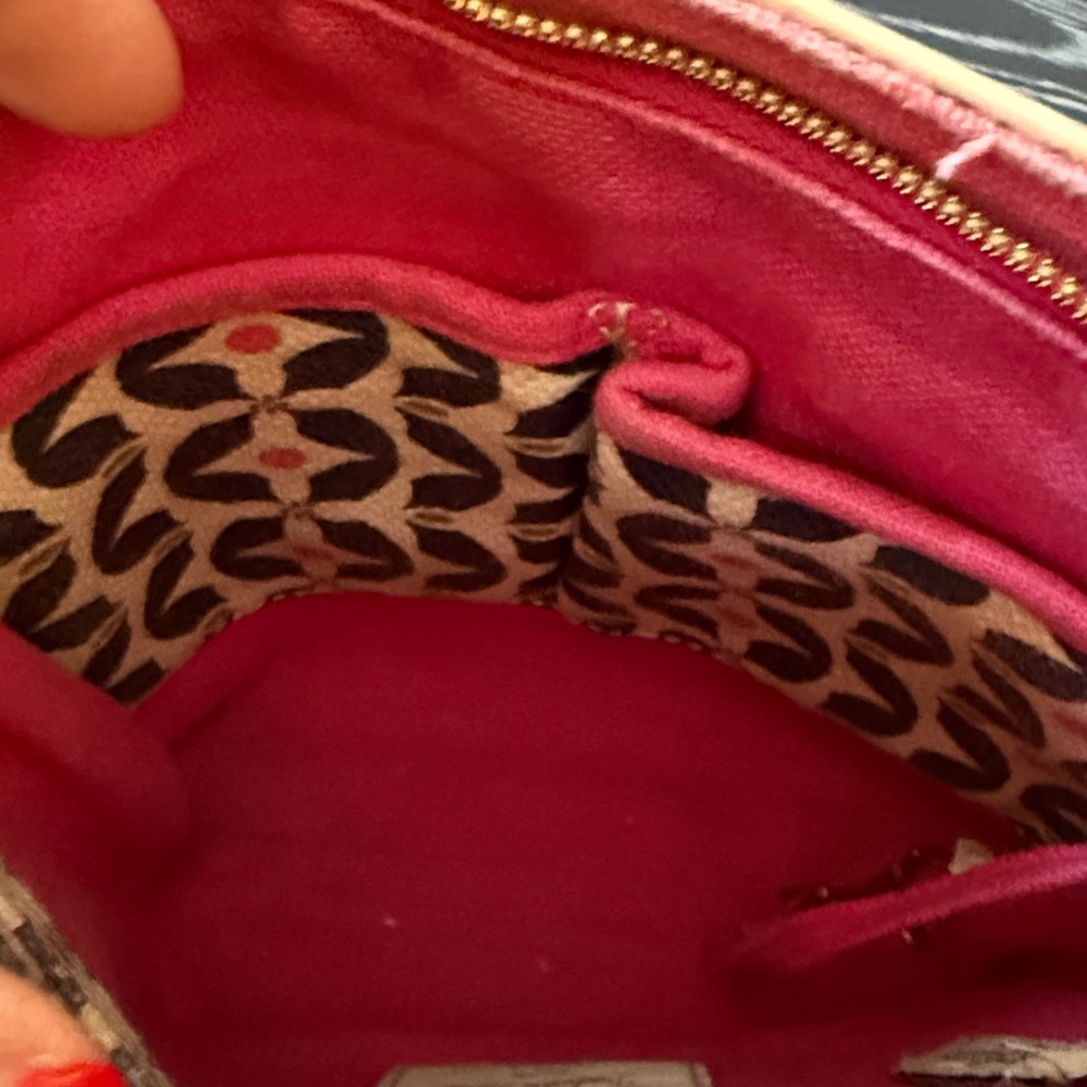 Spartina 449 Maritime Crossbody Purse Matching Wristlet Wallet Pink Navy - Picture 6 of 16